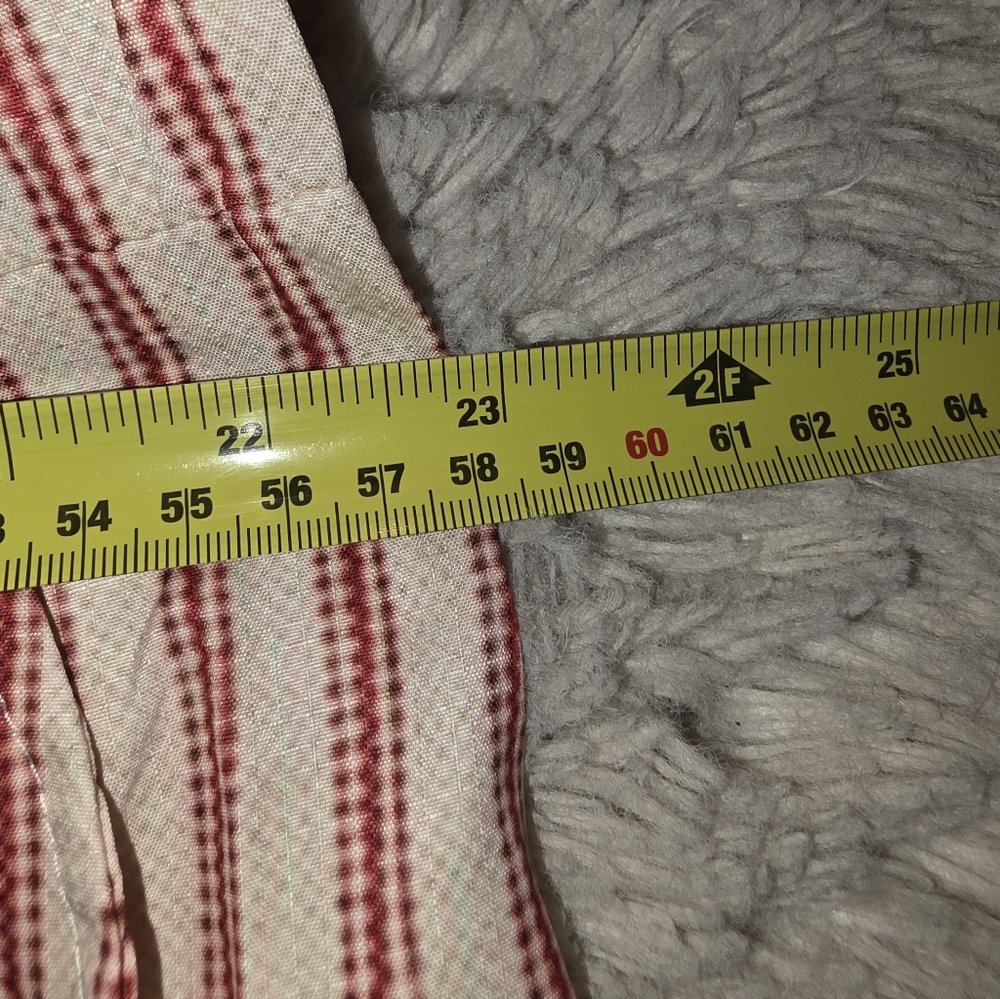 Red And Cream Unbranded Striped Romper Jumpsuit Size XL - Picture 10 of 11
